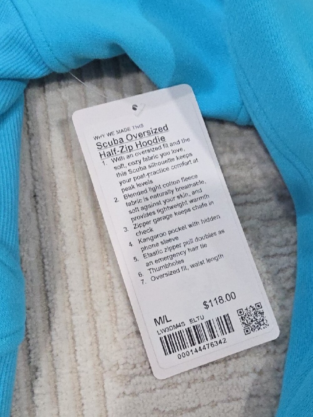 Lululemom Scuba Half Zip - Picture 2 of 3